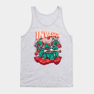 Lizard Monster Invasion Tank Top